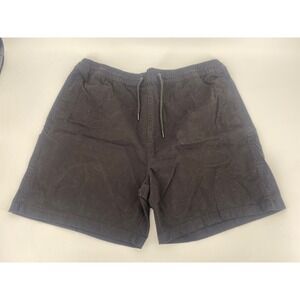 Forever 21 Men Shorts 2XL Black Elastic Drawstring Twill Casual Summer Lounge
